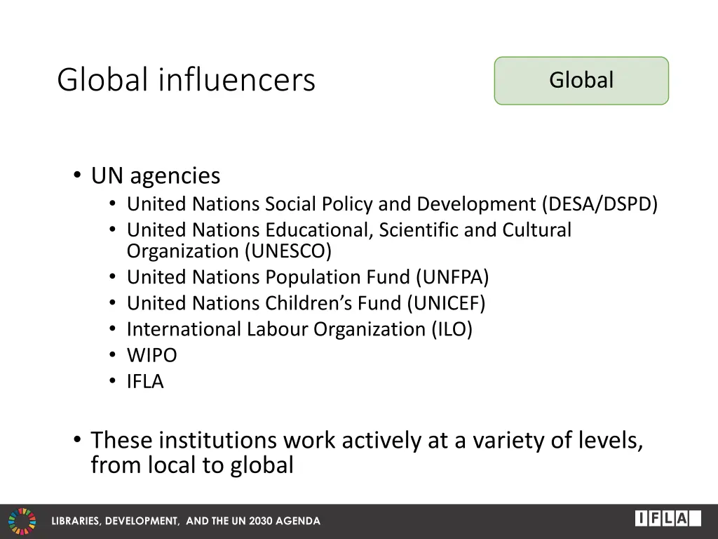 global influencers