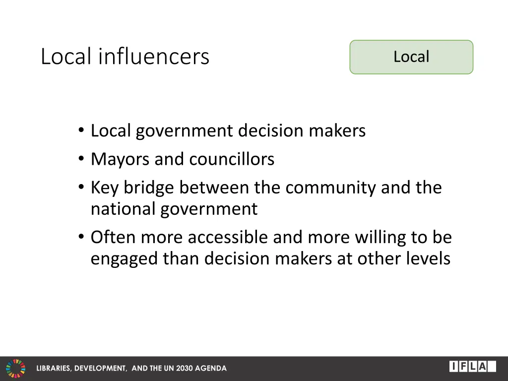local influencers