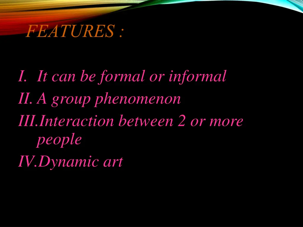 features