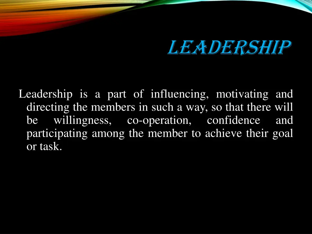 leadership