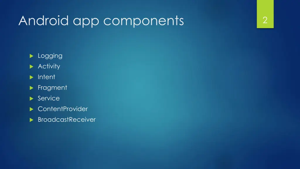 android app components