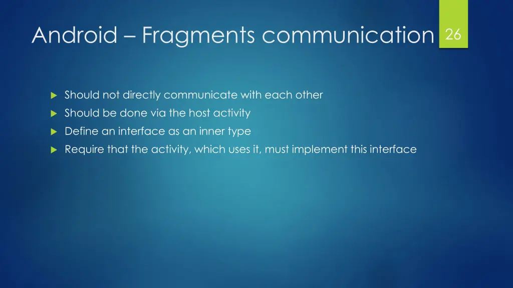 android fragments communication
