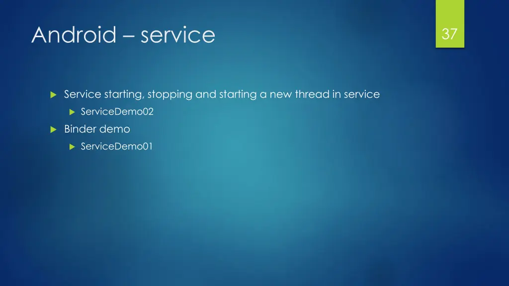 android service 1
