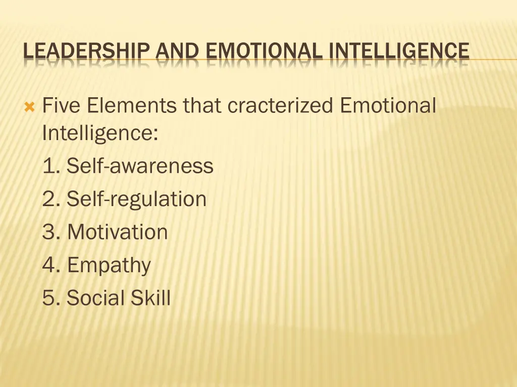 leadership and emotional intelligence