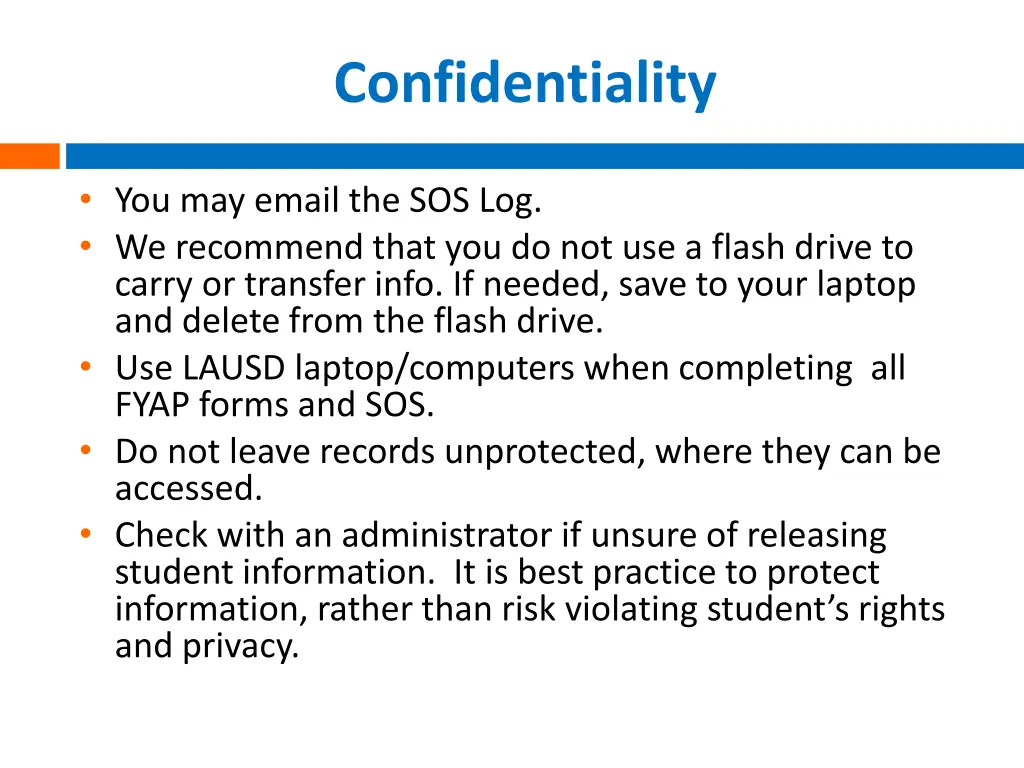 confidentiality