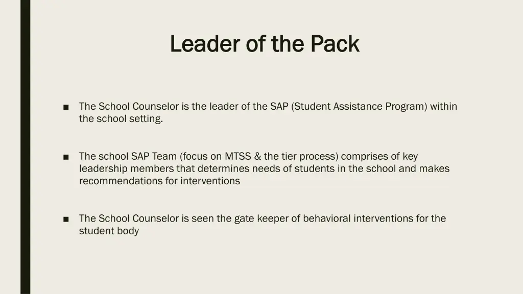 leader of the pack leader of the pack