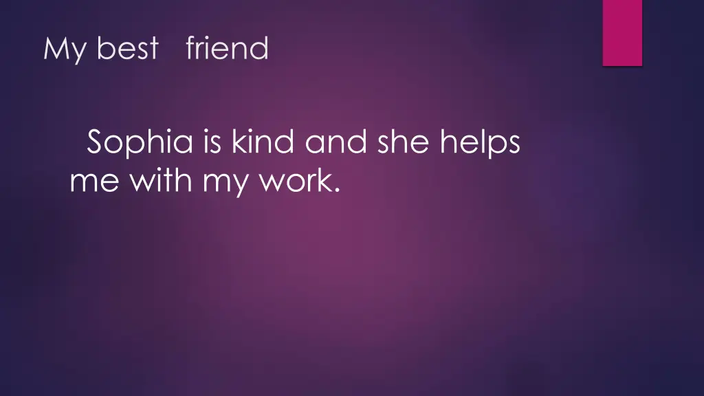 my best friend