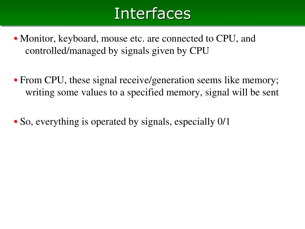 interfaces