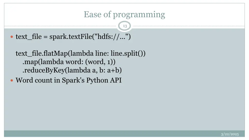 ease of programming