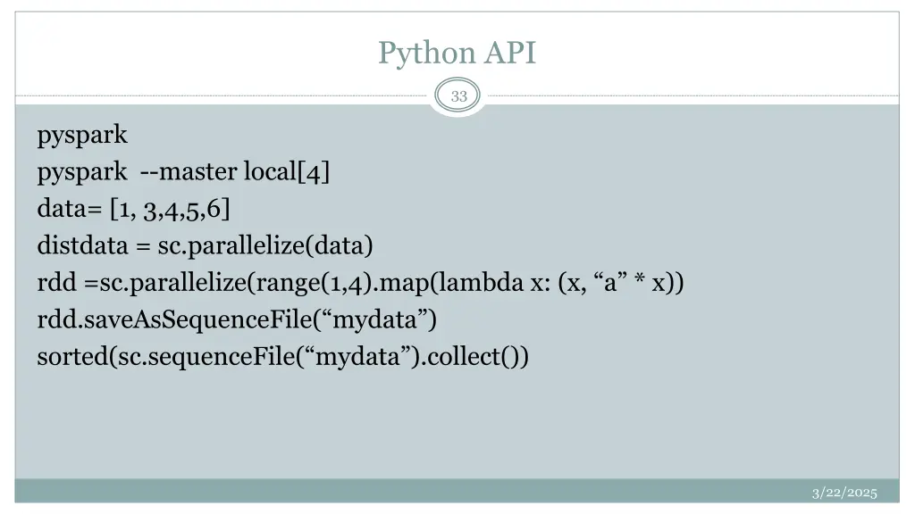 python api