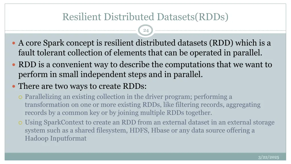 resilient distributed datasets rdds