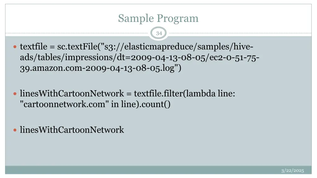 sample program