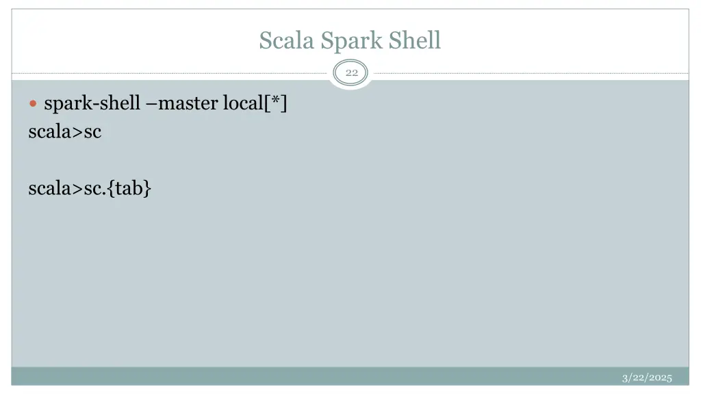 scala spark shell