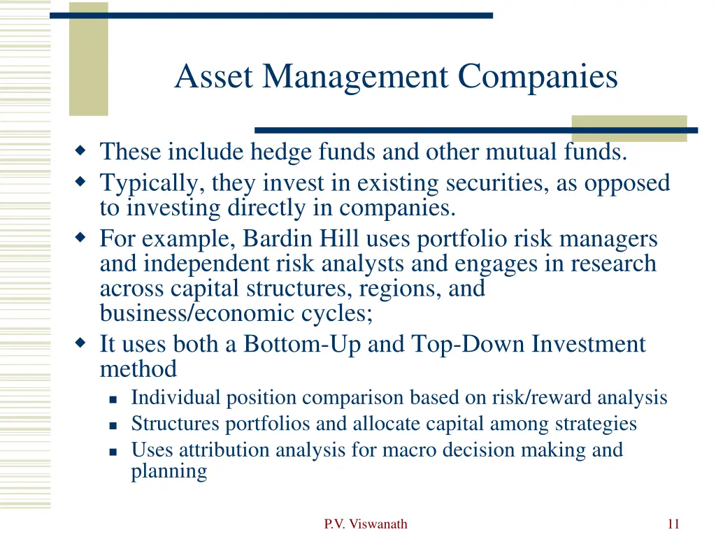 asset management companies