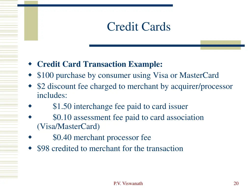 credit cards