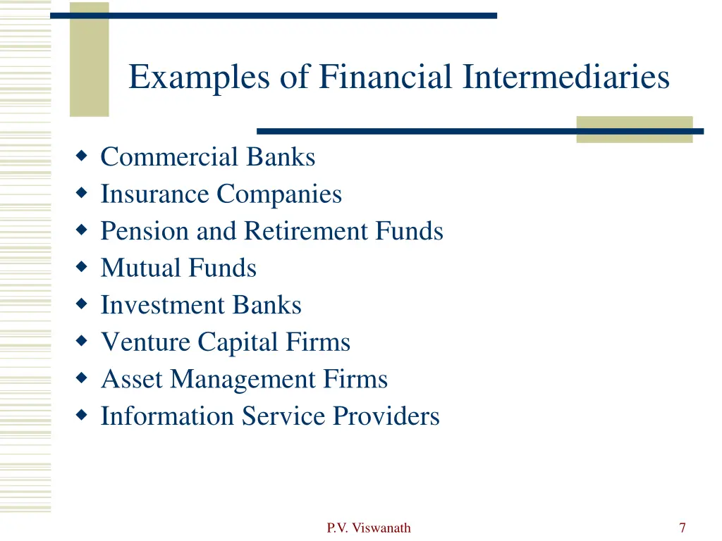 examples of financial intermediaries