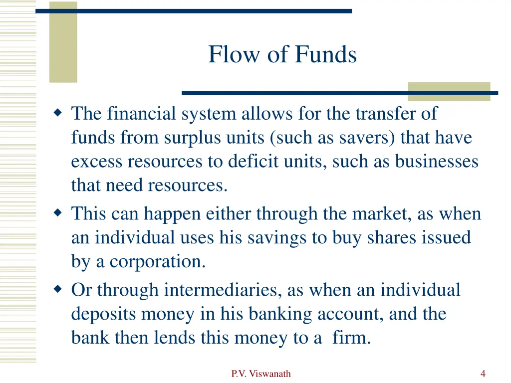 flow of funds