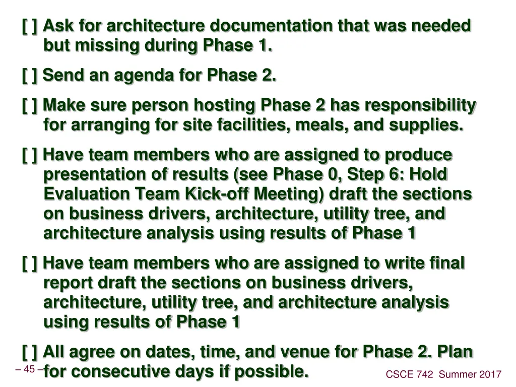ask for architecture documentation that