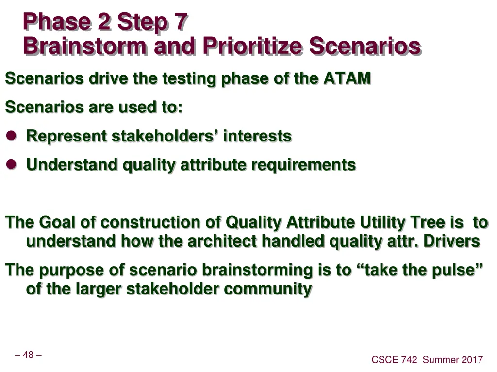 phase 2 step 7 brainstorm and prioritize scenarios
