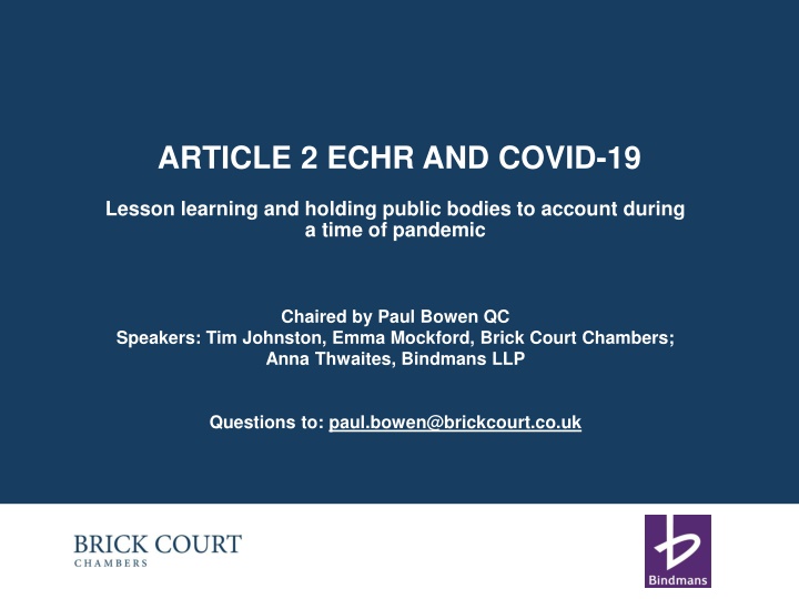 article 2 echr and covid 19