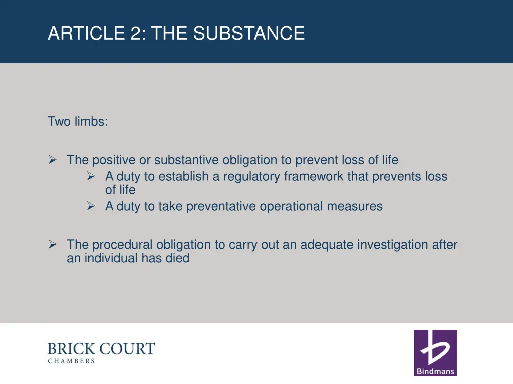 article 2 the substance