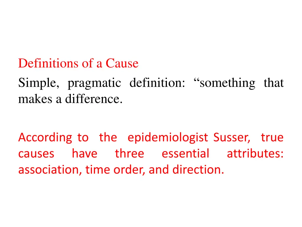 definitions of a cause simple pragmatic