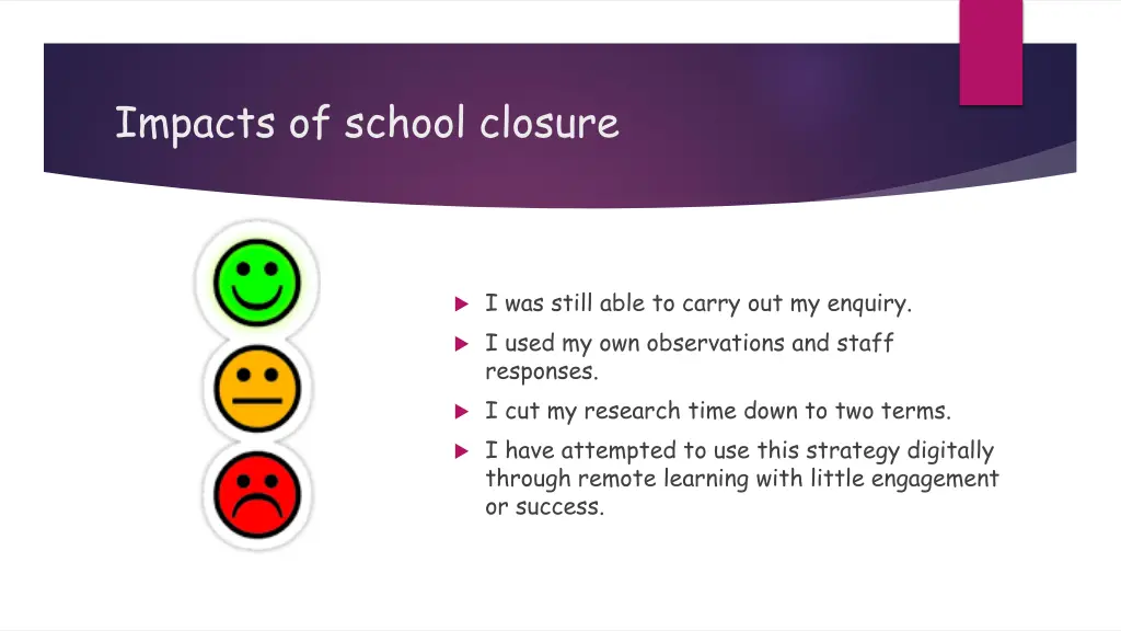 impacts of school closure