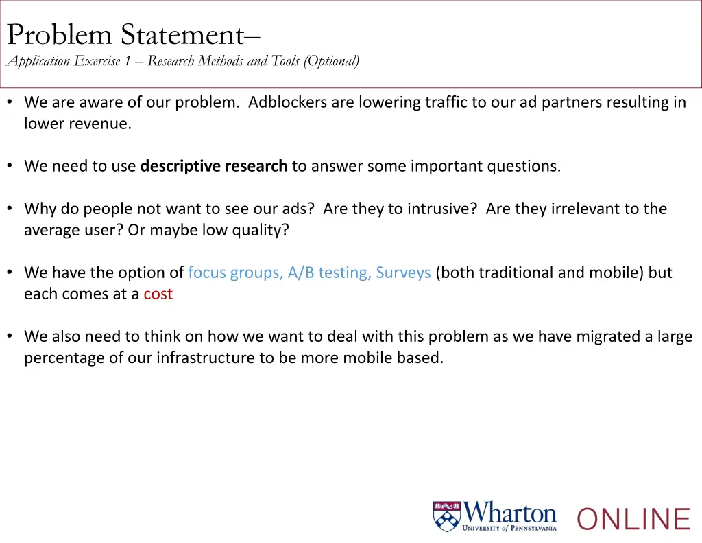 problem statement application exercise 1 research