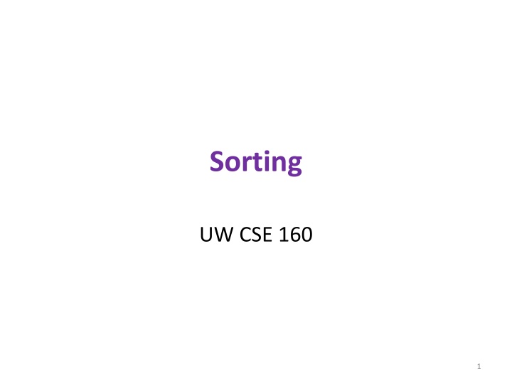 sorting