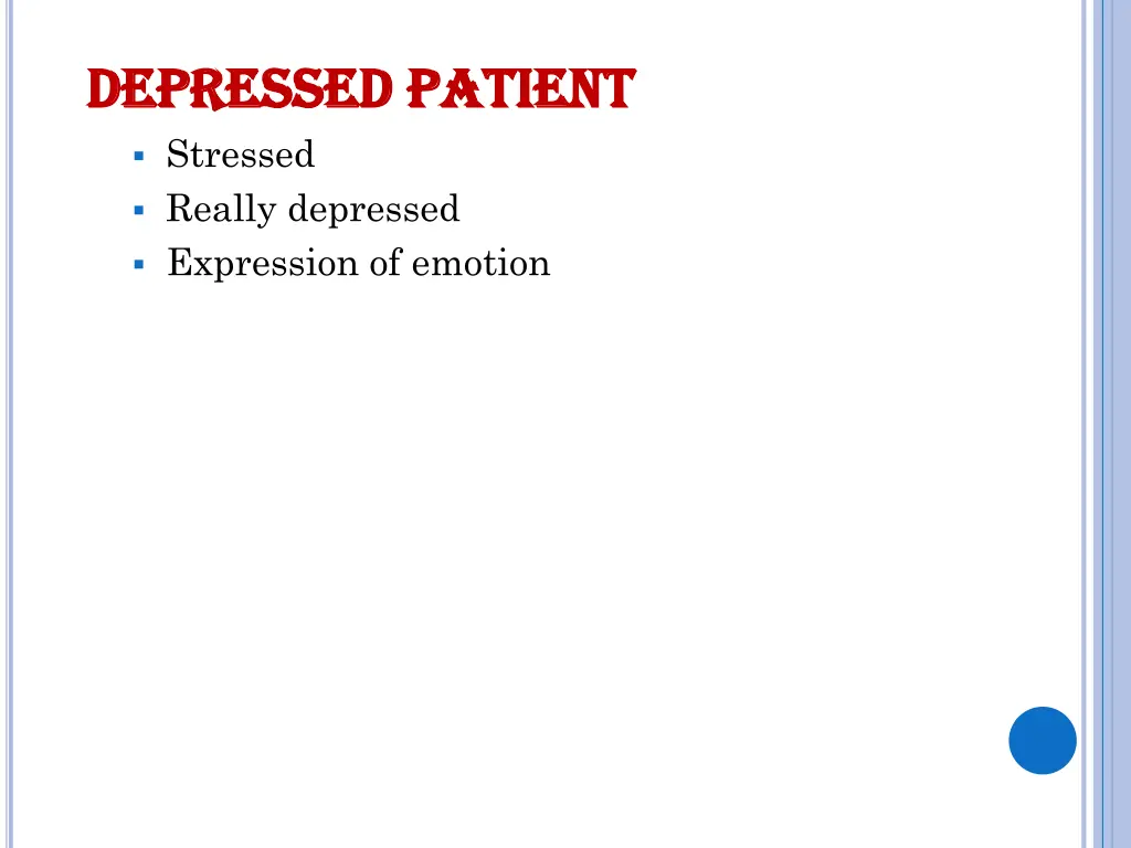 depressed depressed patient stressed really