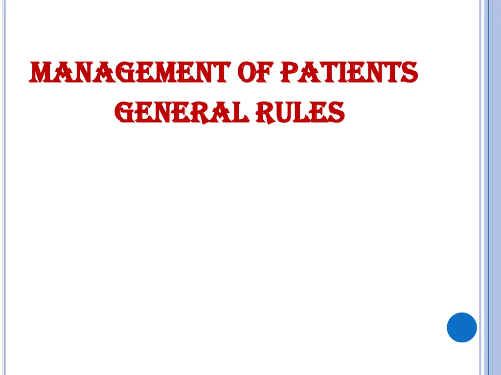 management of patients management of patients