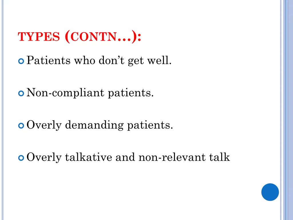 types contn