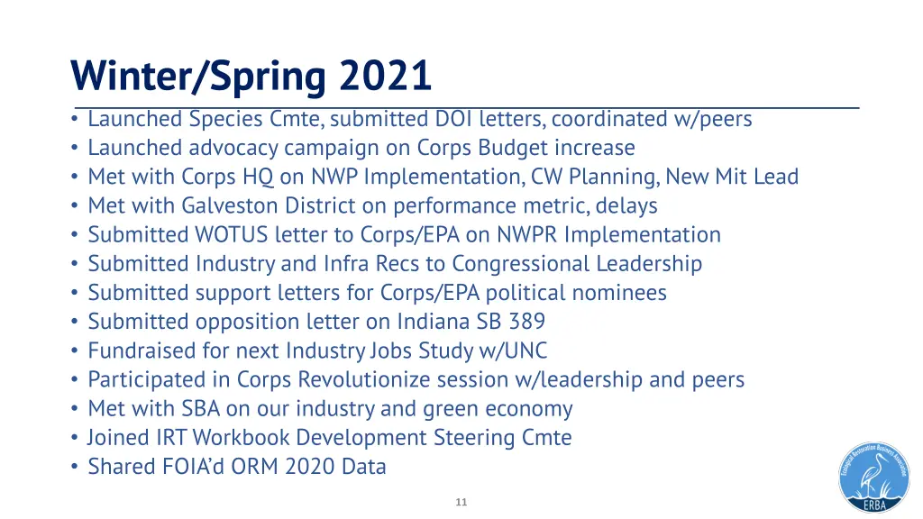 winter spring 2021 launched species cmte