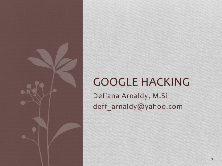 google hacking