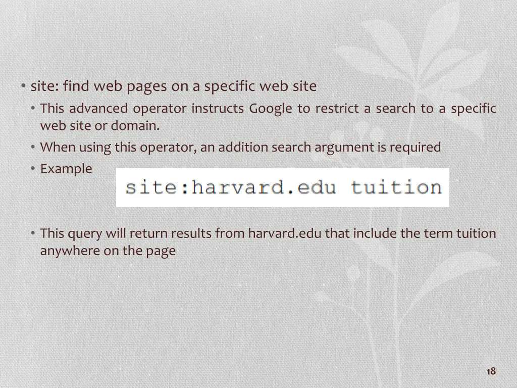 site find web pages on a specific web site this