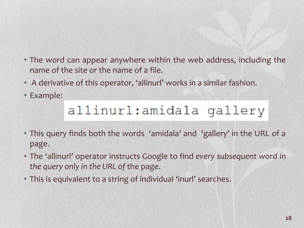 the word can appear anywhere within