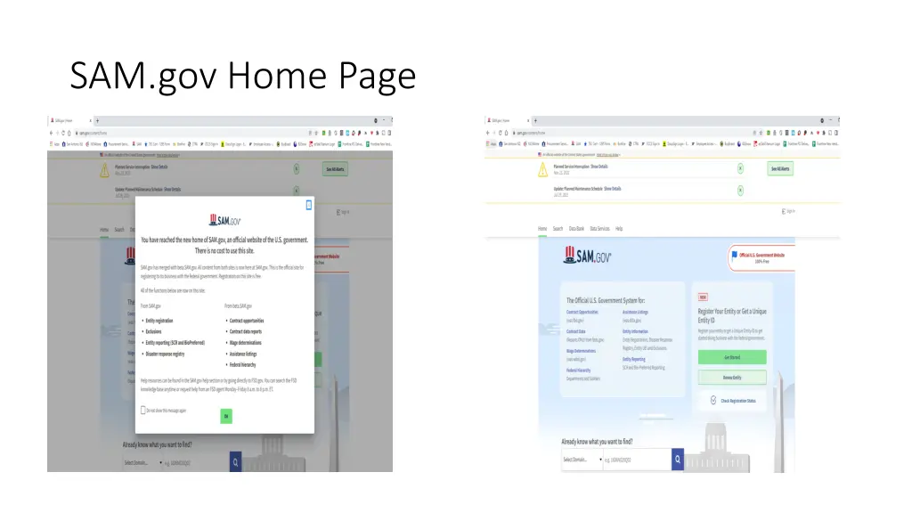 sam gov home page