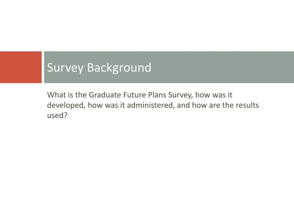 survey background