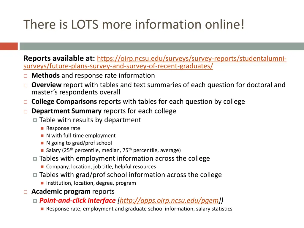 there is lots more information online