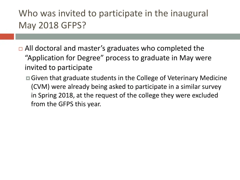 who was invited to participate in the inaugural