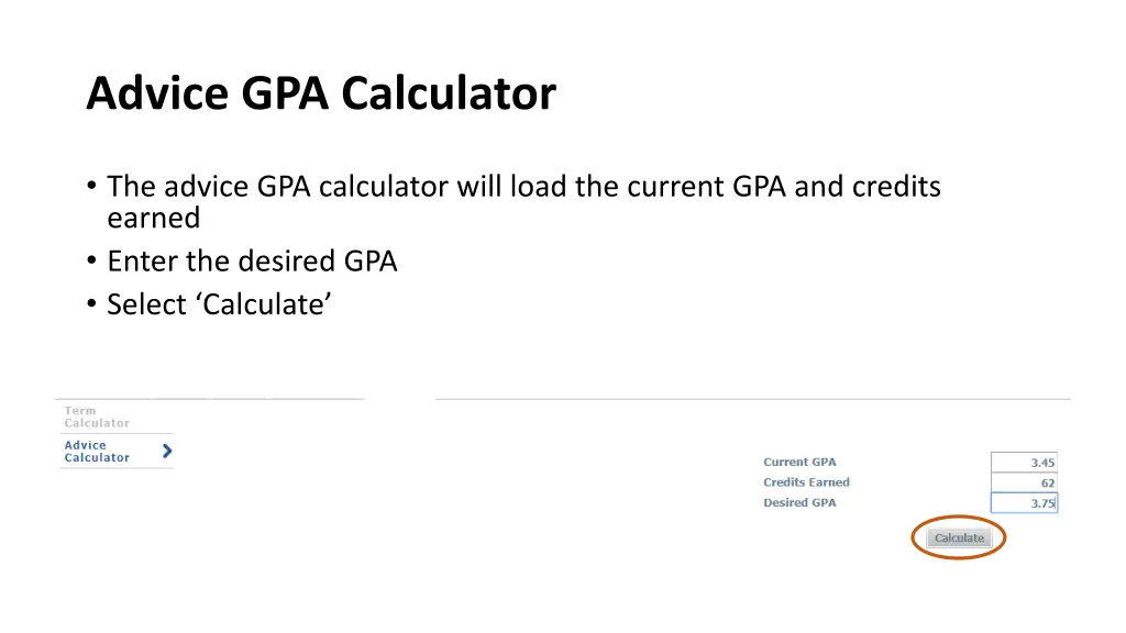 advice gpa calculator