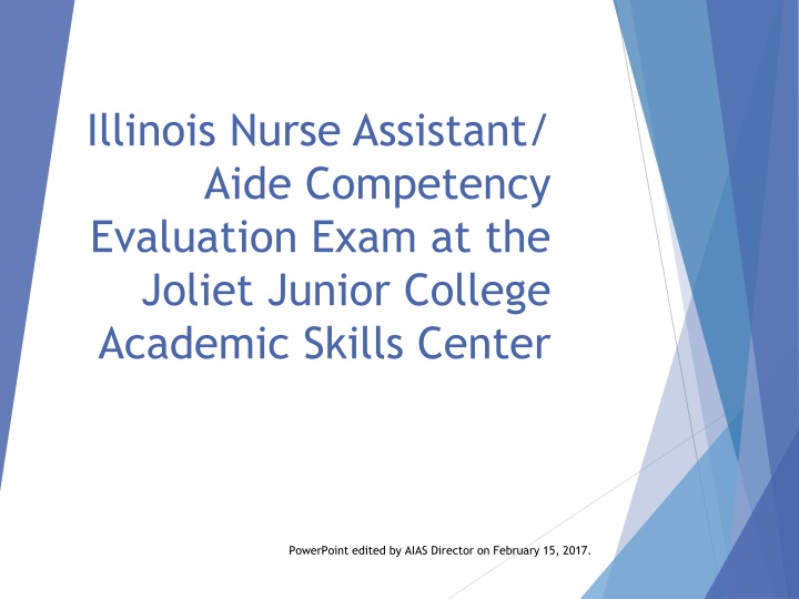 illinois nurse assistant aide competency