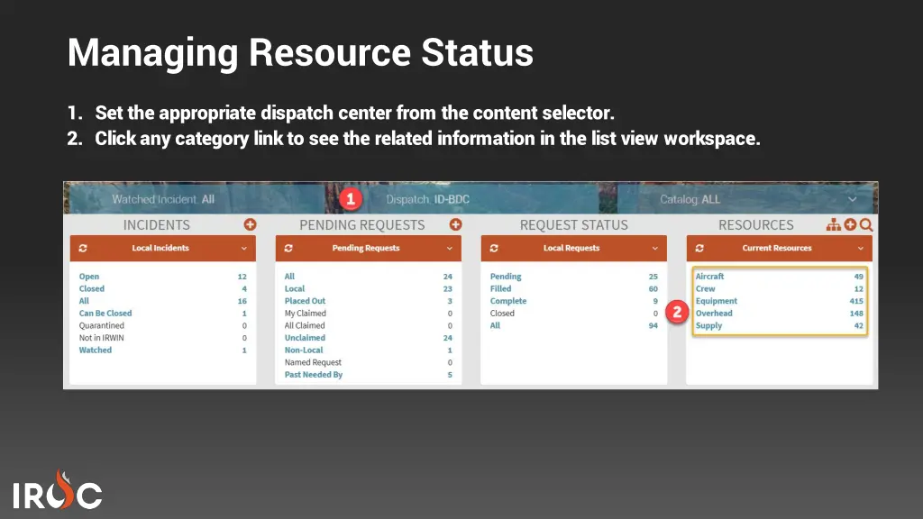 managing resource status