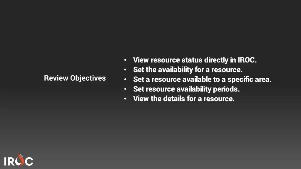 view resource status directly in iroc 1