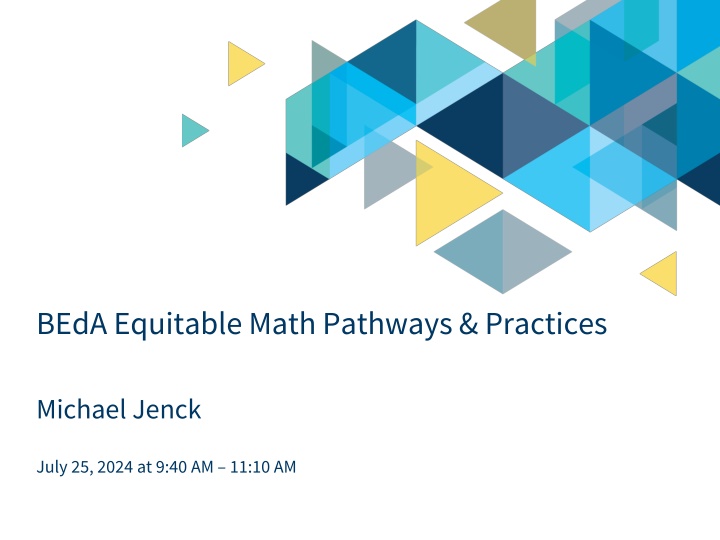 bedaequitable math pathways practices