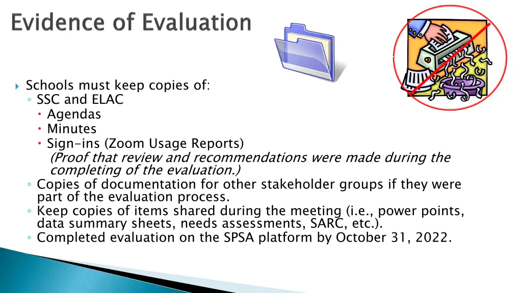 schools must keep copies of ssc and elac agendas