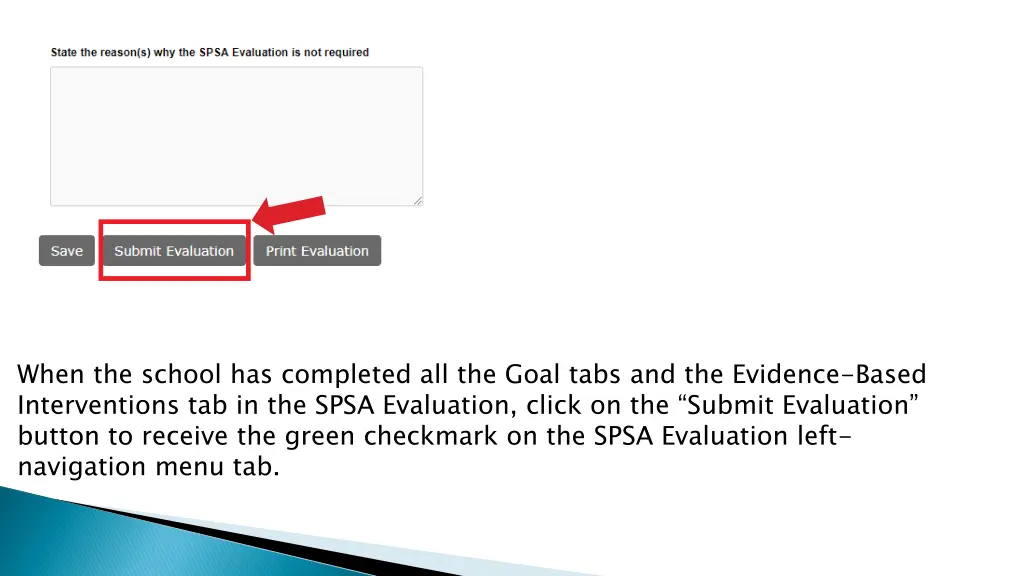 when the school has completed all the goal tabs