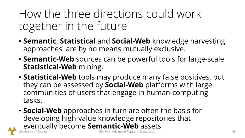 how the three directions could work together
