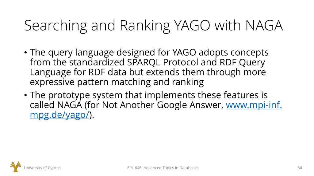 searching and ranking yago with naga 1