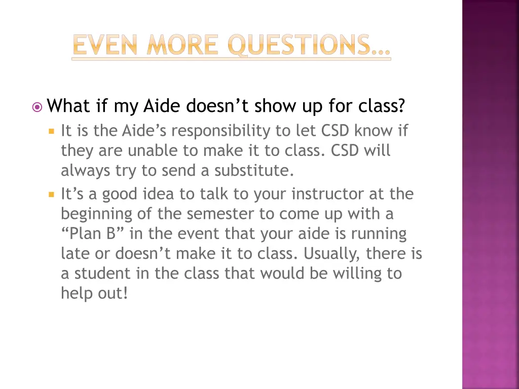 even more questions